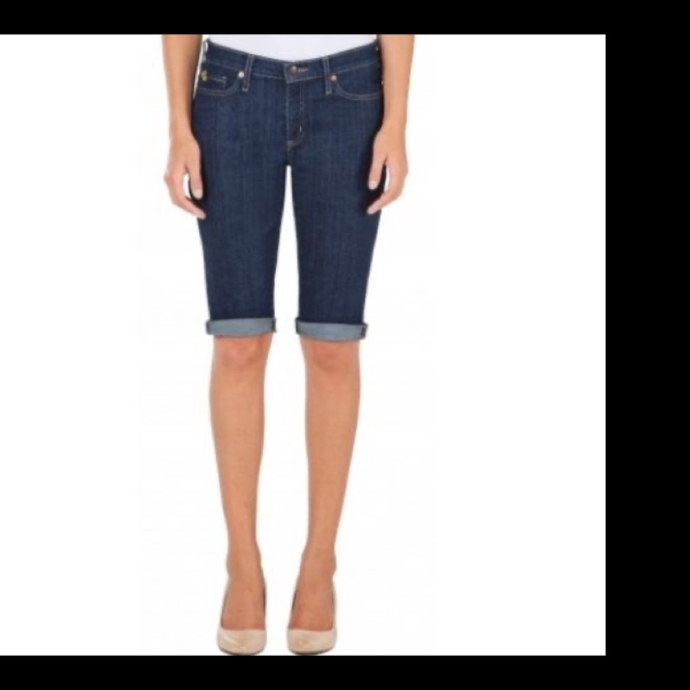 Second Denim Yoga Jeans Boyfriend Shorts
